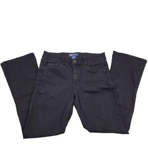 Democracy Bootcut Jeans Womens 12 Black Excellent "Ab"solution Stretch Denim‎